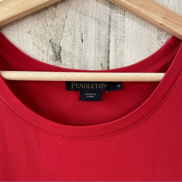 Pendleton Eliot Red Sleeveless Cotton Dress Size M - Picture 9 of 10